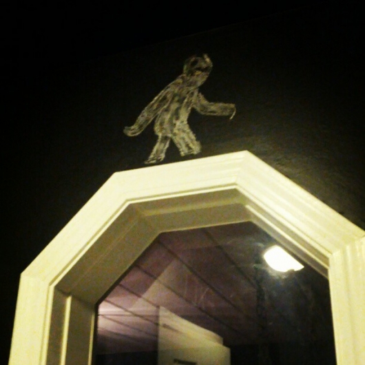 Spotted Bigfoot in Our Bathroom