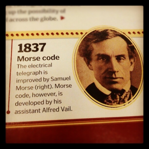 So it seems Morse didn't actually invent Morse Code
