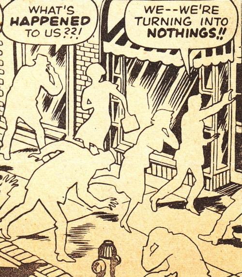comic were turning into nothings