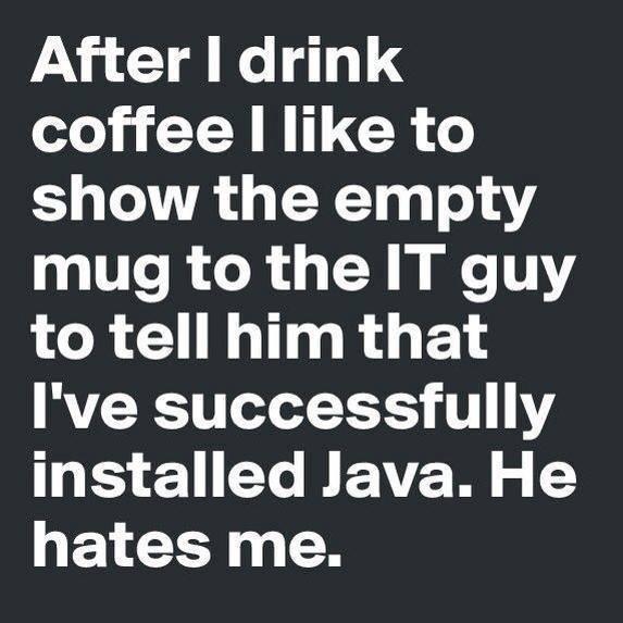 successfully installed java