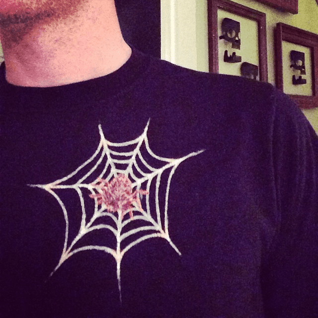 halloween spider web shirt