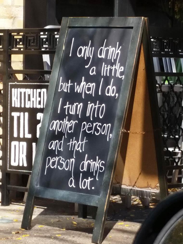 i only drink a little