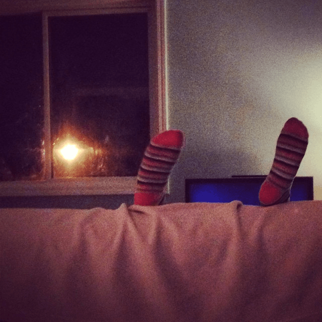 this is how m watches her tv shows