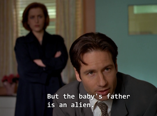 x files the babys father is an alien