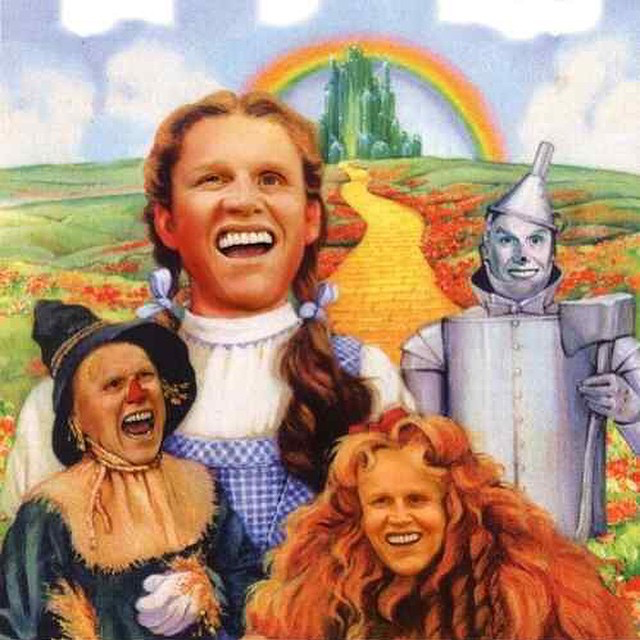 Gary Busey as the Wizard of Oz