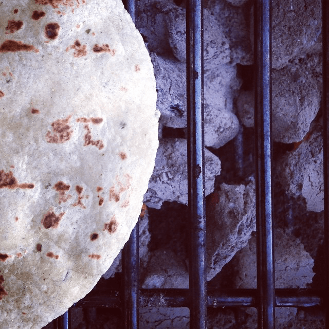 Green chili tortillas for grilled shrimp tacos