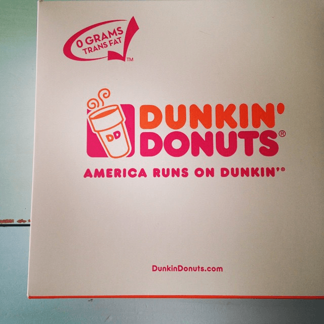 dunkin donuts box