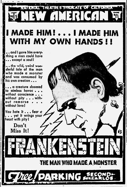 frankenstein poster