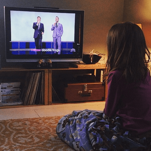 M. watching Fallon and Pratt