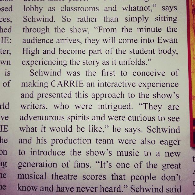 CARRIE: THE MUSICAL 2015