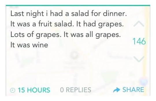 salad to wine