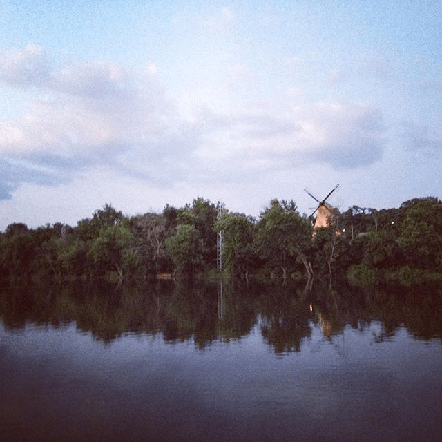 Fabyan Windmill across the river