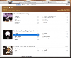 Ministry album listing in iTunes