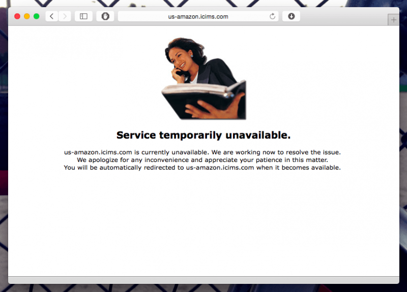 503 service temporarily unavailable happiness
