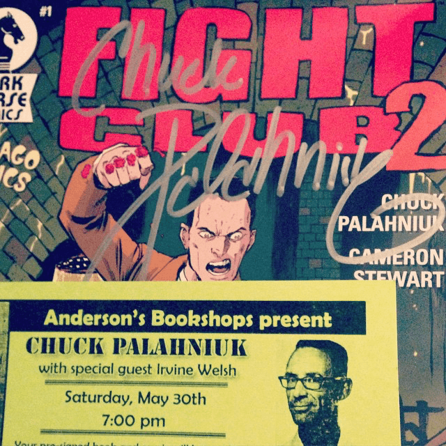 Fight Club 2 autographed comic