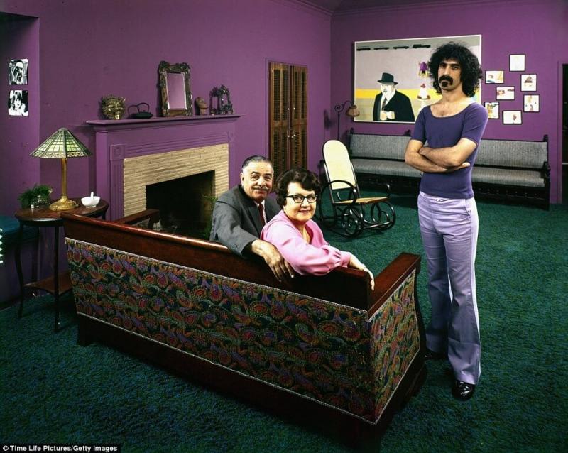 Frank Zappa with mom and dad