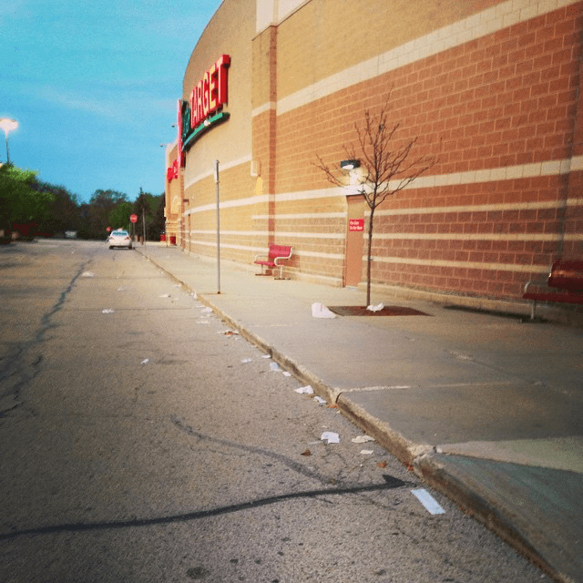 Target got some trash going on tonight
