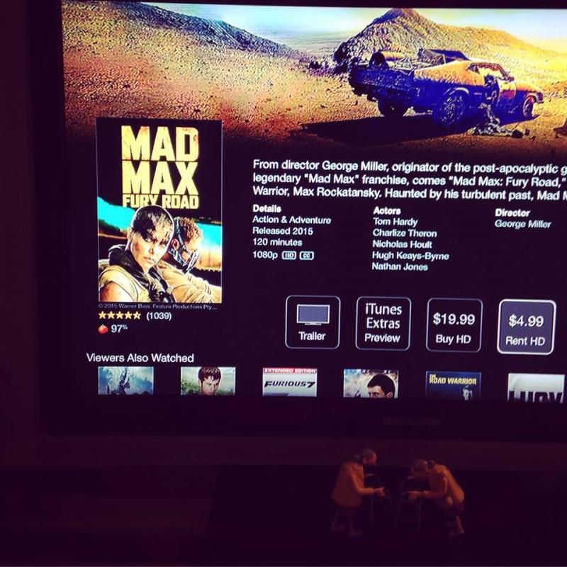 MadMax Fury Road on the TV