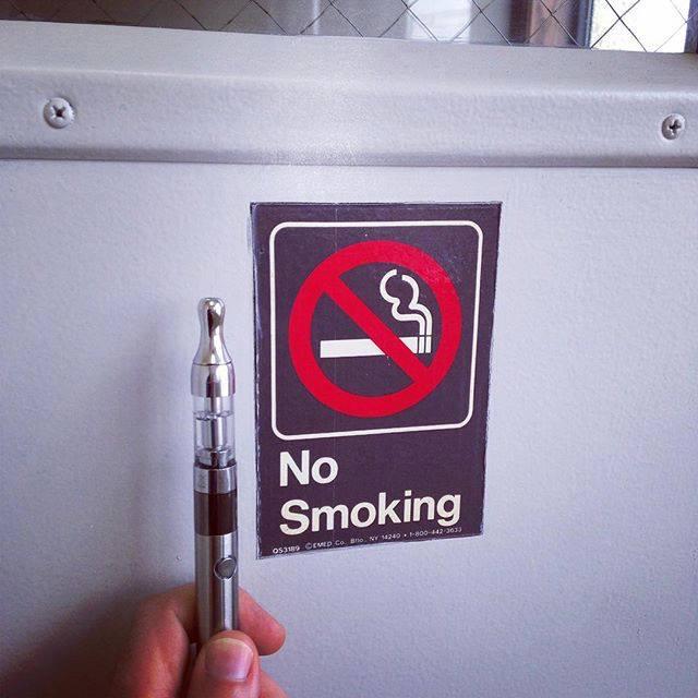 No smoking except for ecigs