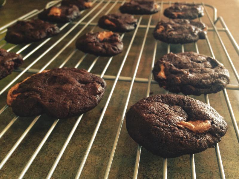 Maggie made salted caramel cookies