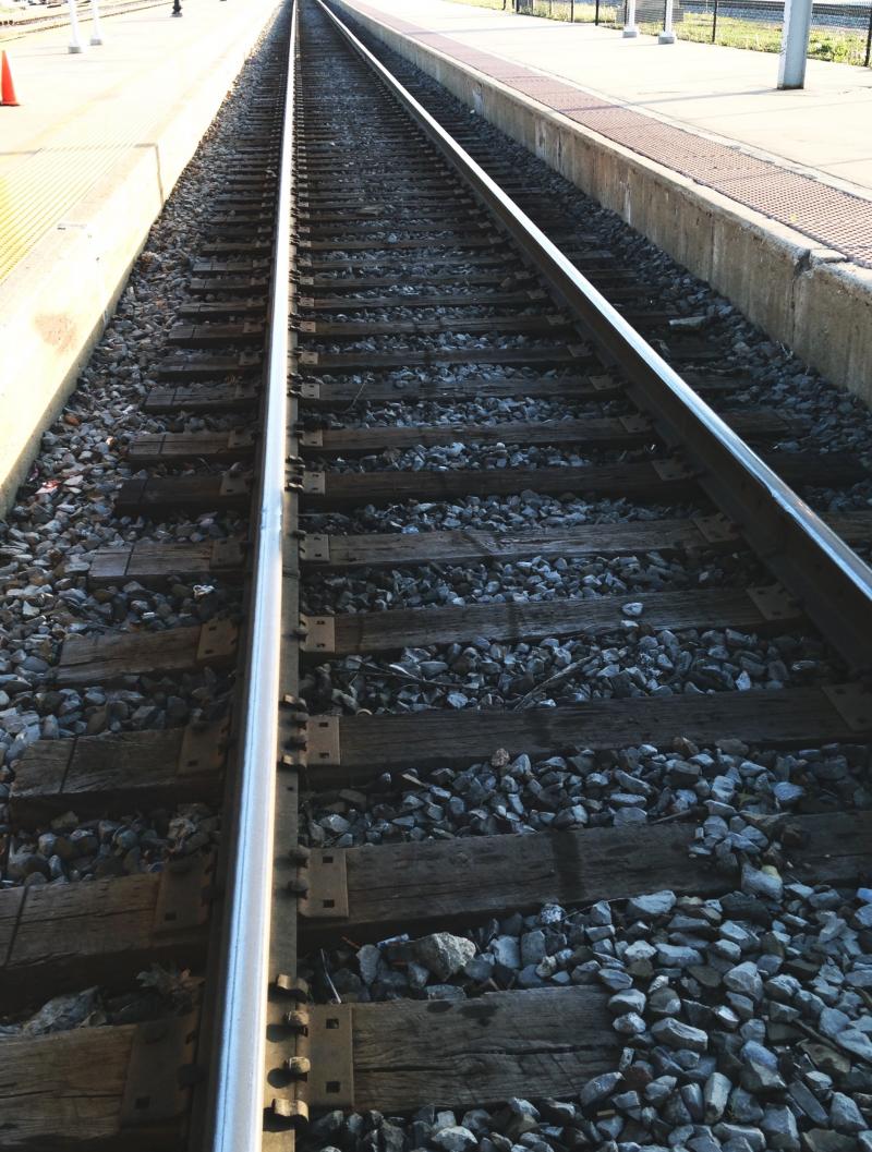 Train tracks back to Chicago