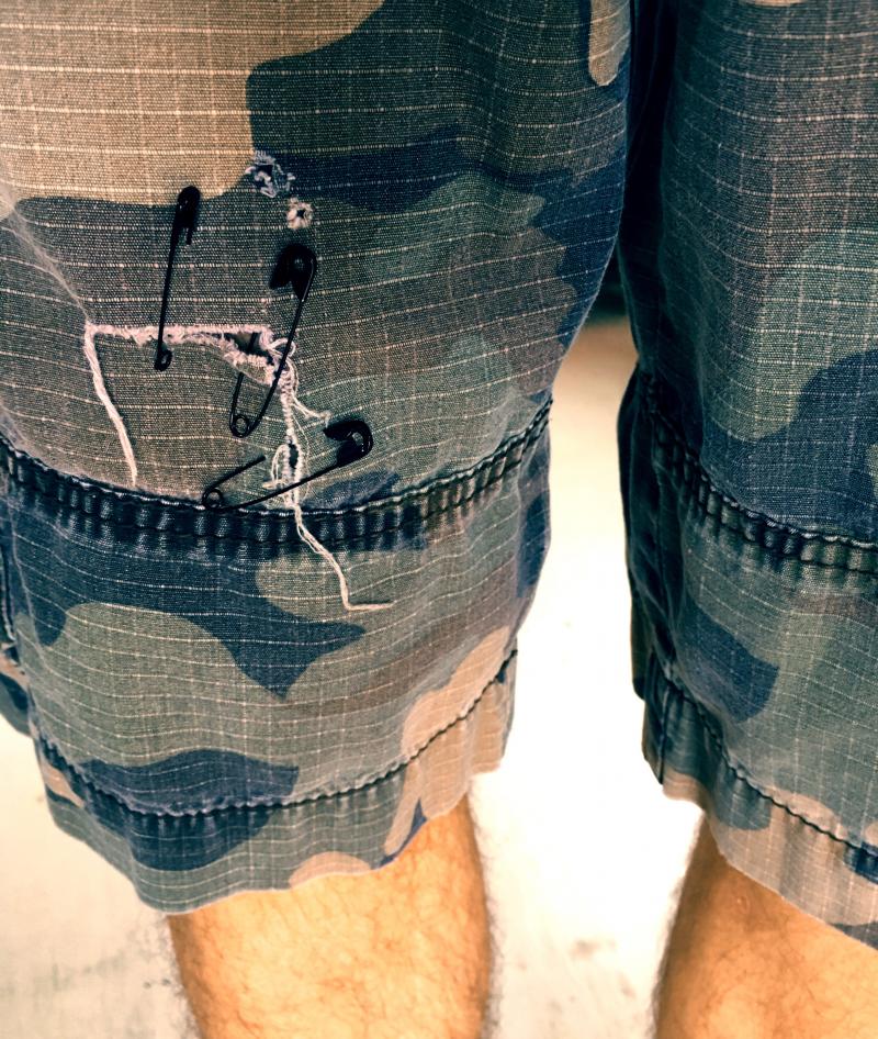 Black safety pin fashion fix