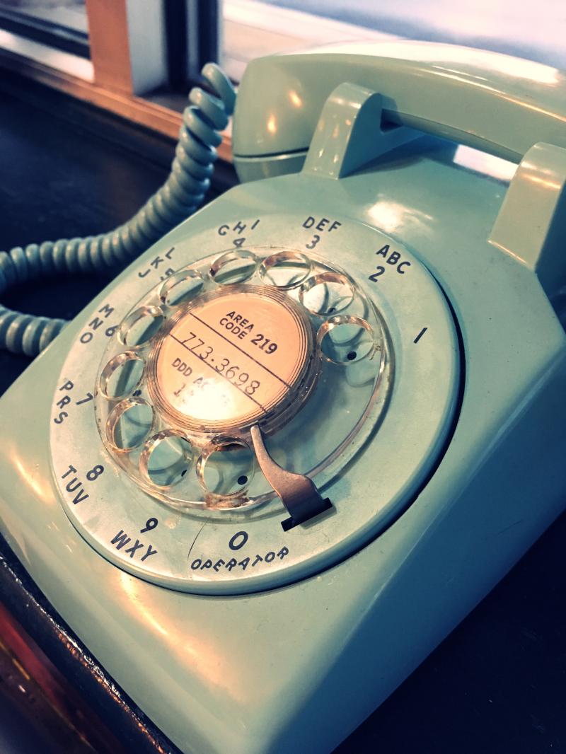Rotary phone at Daddio's Diner