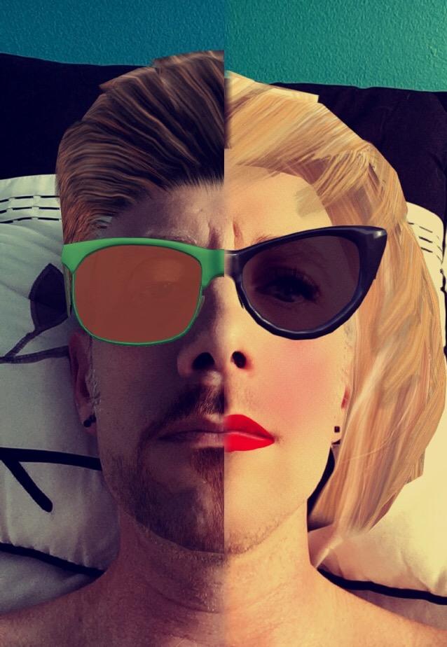 Snapchat   Two Face Cross Dresser