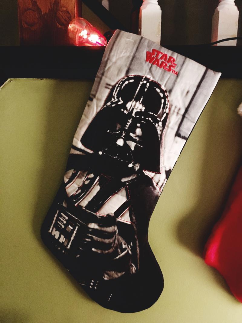 Darth Vader Christmas stocking