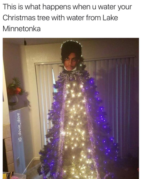 Prince purple Xmas tree