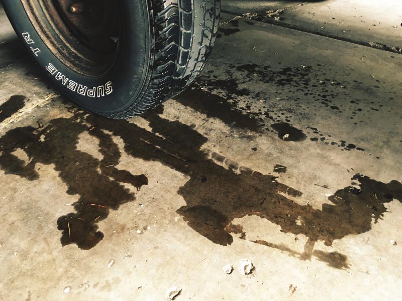 Brake fluid leak under the truck