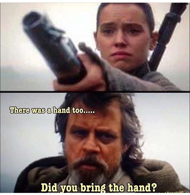 Did you bring the hand