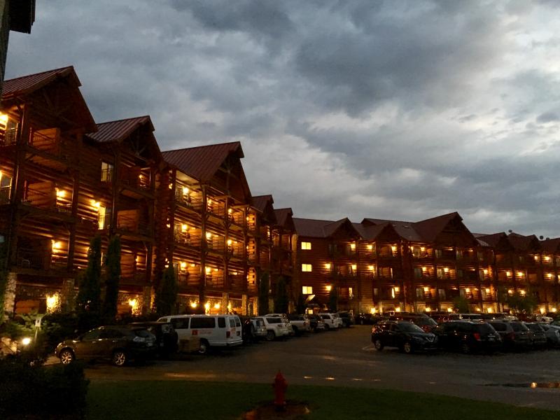 Great Wolf Lodge in the late evening