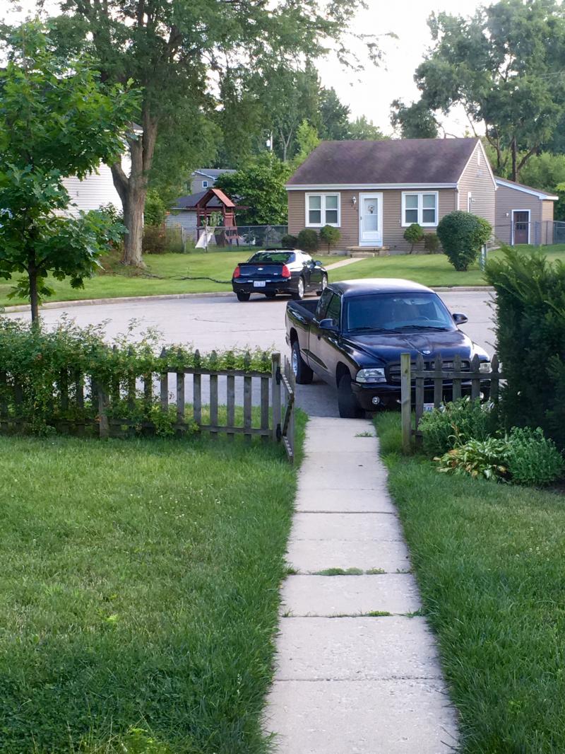 New Dodge Dakota out front