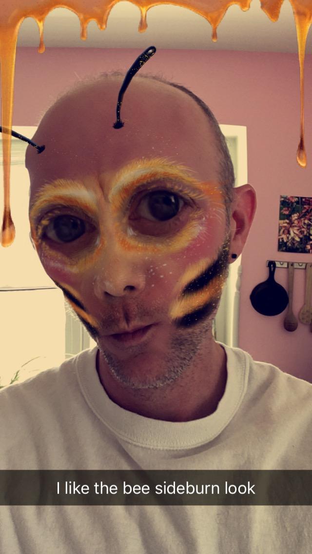 Snapchat bee sideburns