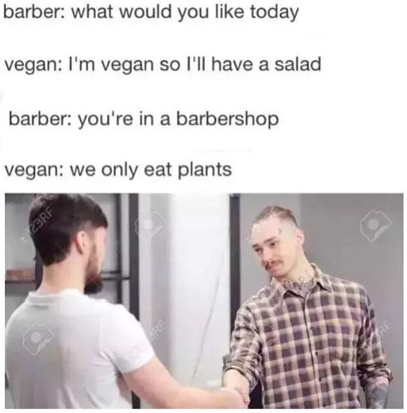 we only eat plants