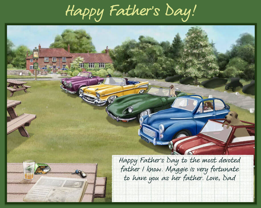 Fathers Day card from my dad