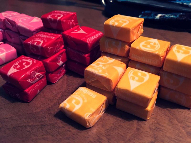 Stacks of Starbursts