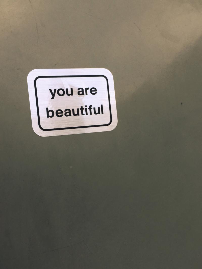 You're beautiful sticker in our Gondola