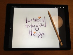 be weird and do good things on the iPad