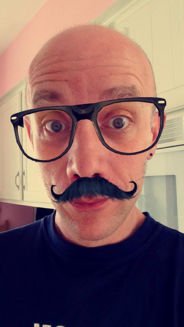 Snapchat mustache