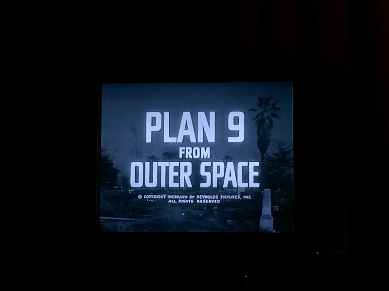 Plan 9 from Outer Space on the TV