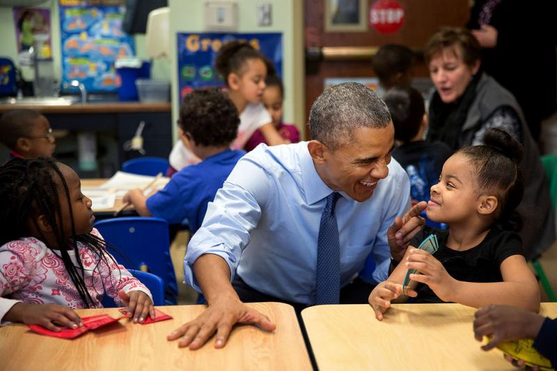President Obama and Akira Cooper