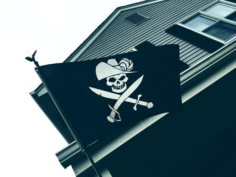 Pirate flag for Halloween