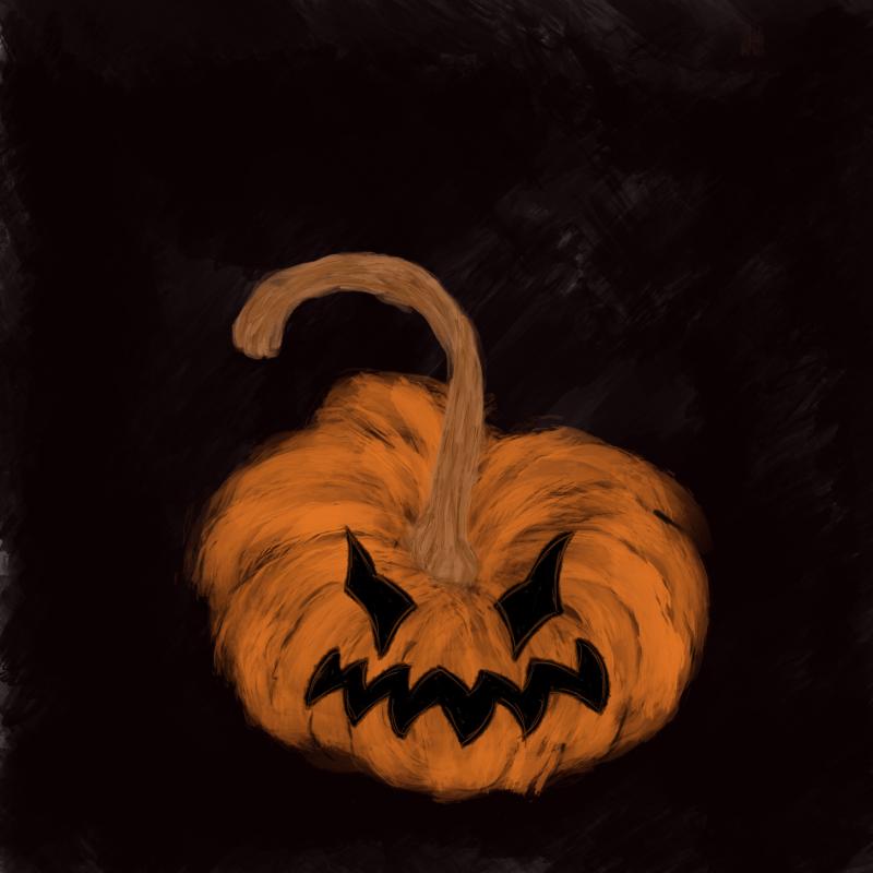 Saturday afternoon jack-o-lantern doodle