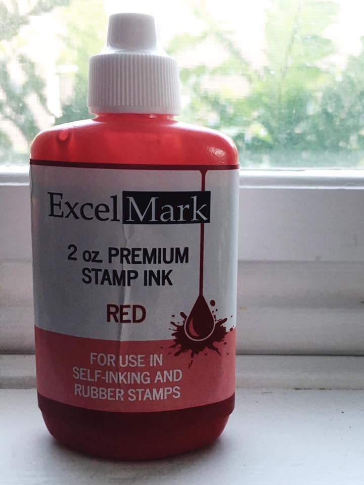 2oz premium stamp ink - red