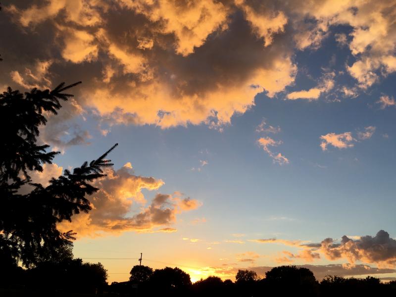 Saturday night September sunset 1