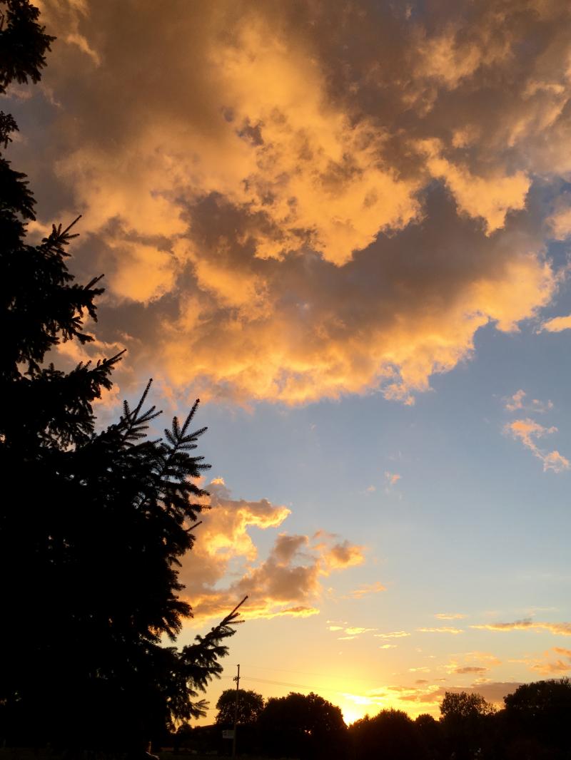 Saturday night September sunset 2