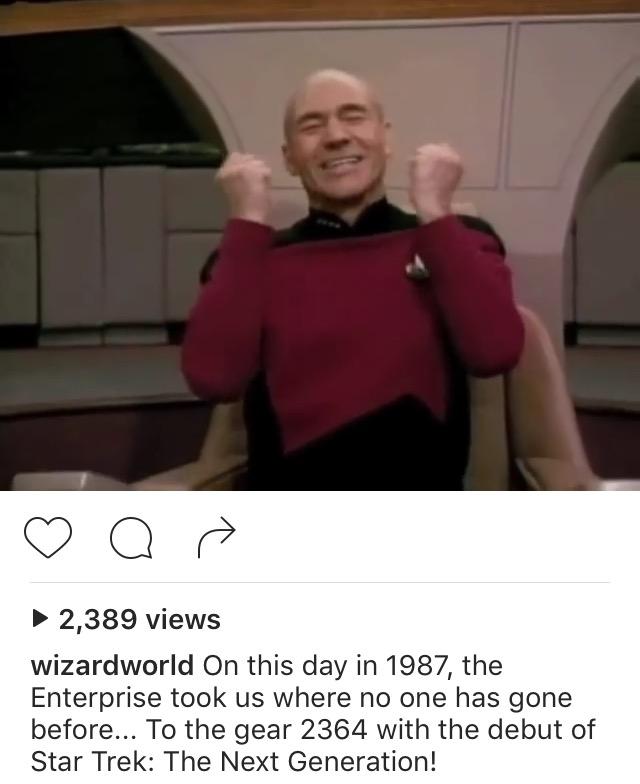 Star Trek - TNG aired 29 years ago