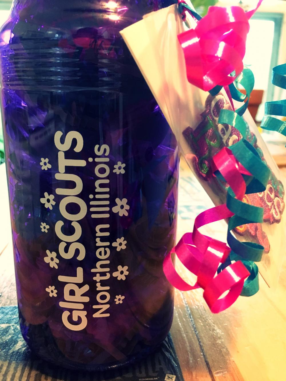 Girl Scouts water bottle prize